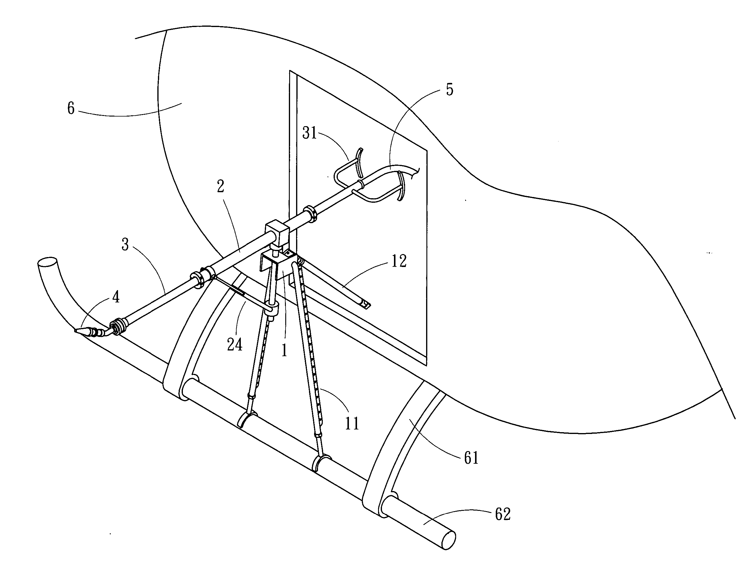 Spray washer structure of insulator used for aircraft
