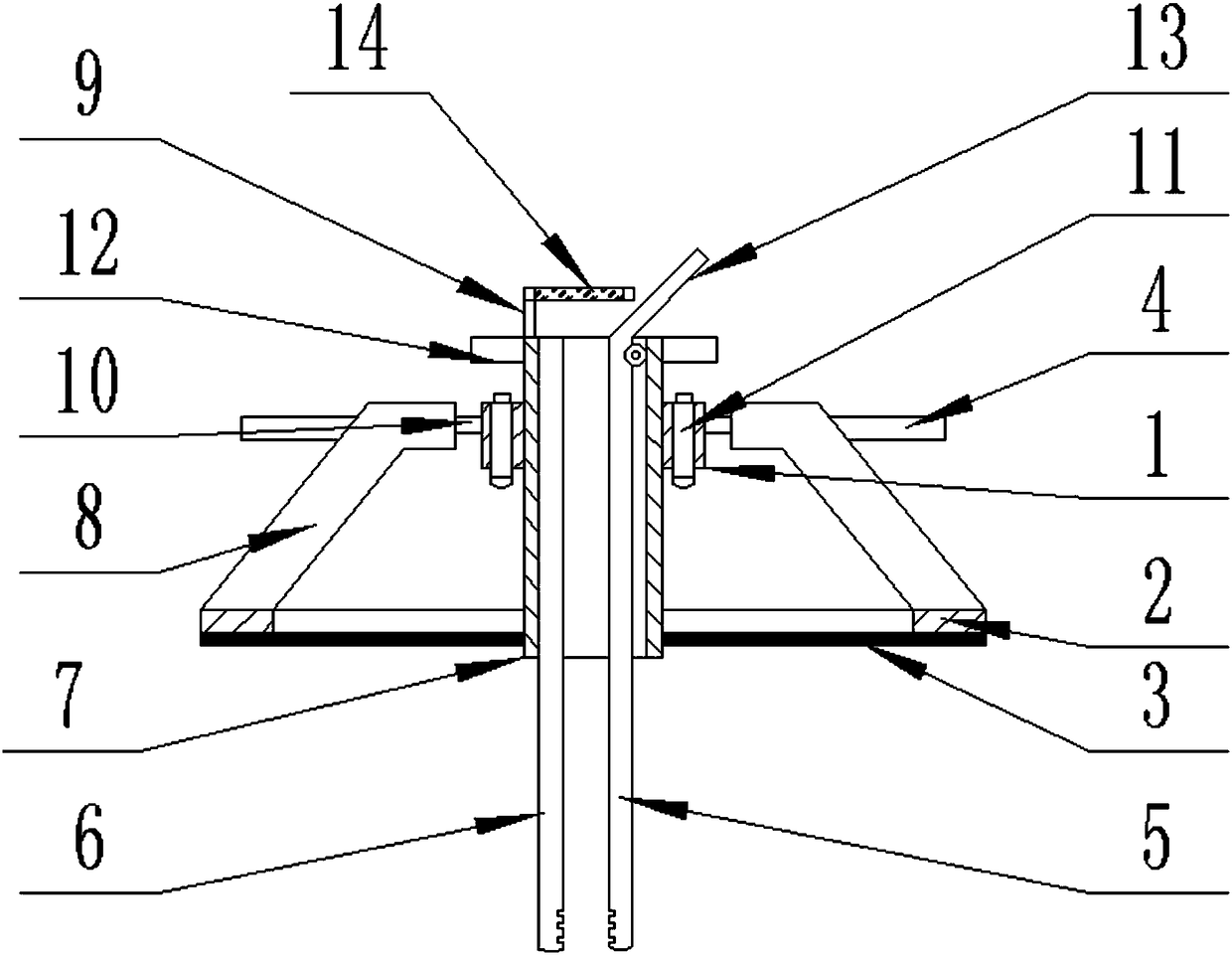 Ear canal cleaning clip having supporting structure and used for medical otology department