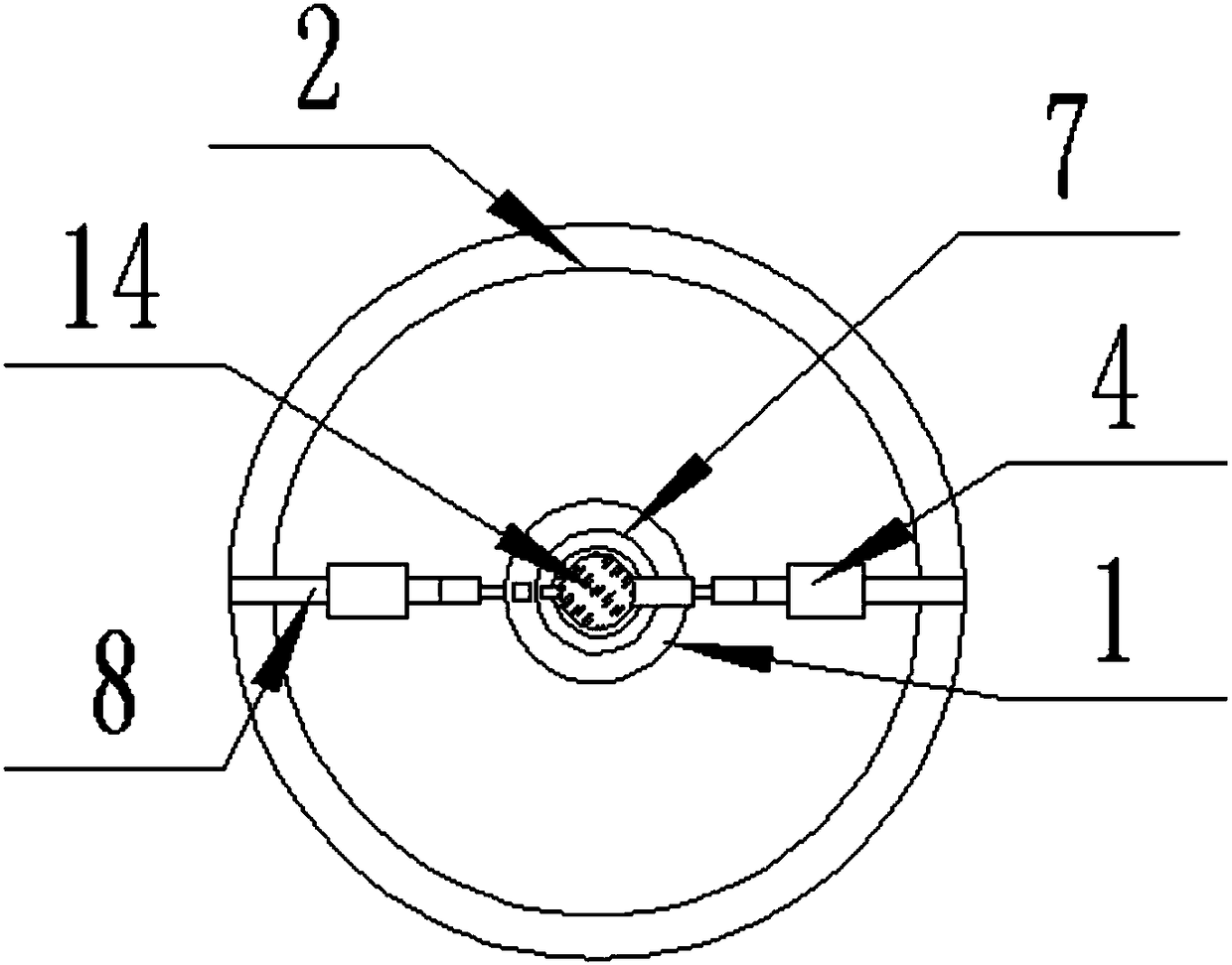 Ear canal cleaning clip having supporting structure and used for medical otology department