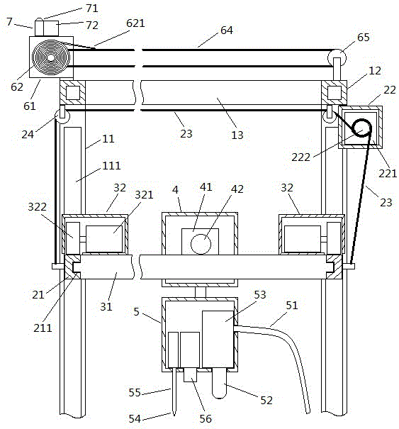 Automatic flower planting device