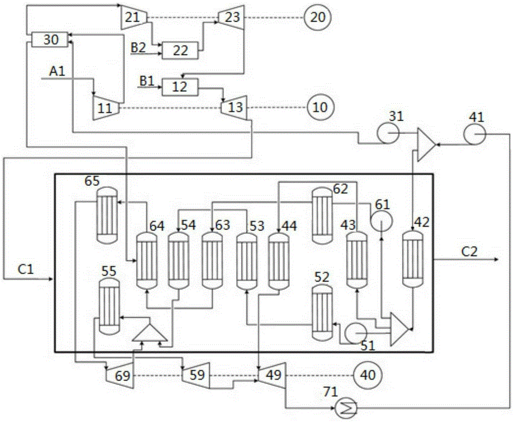 A high-pressure reheating gas-steam combined cycle power generation system and power generation method