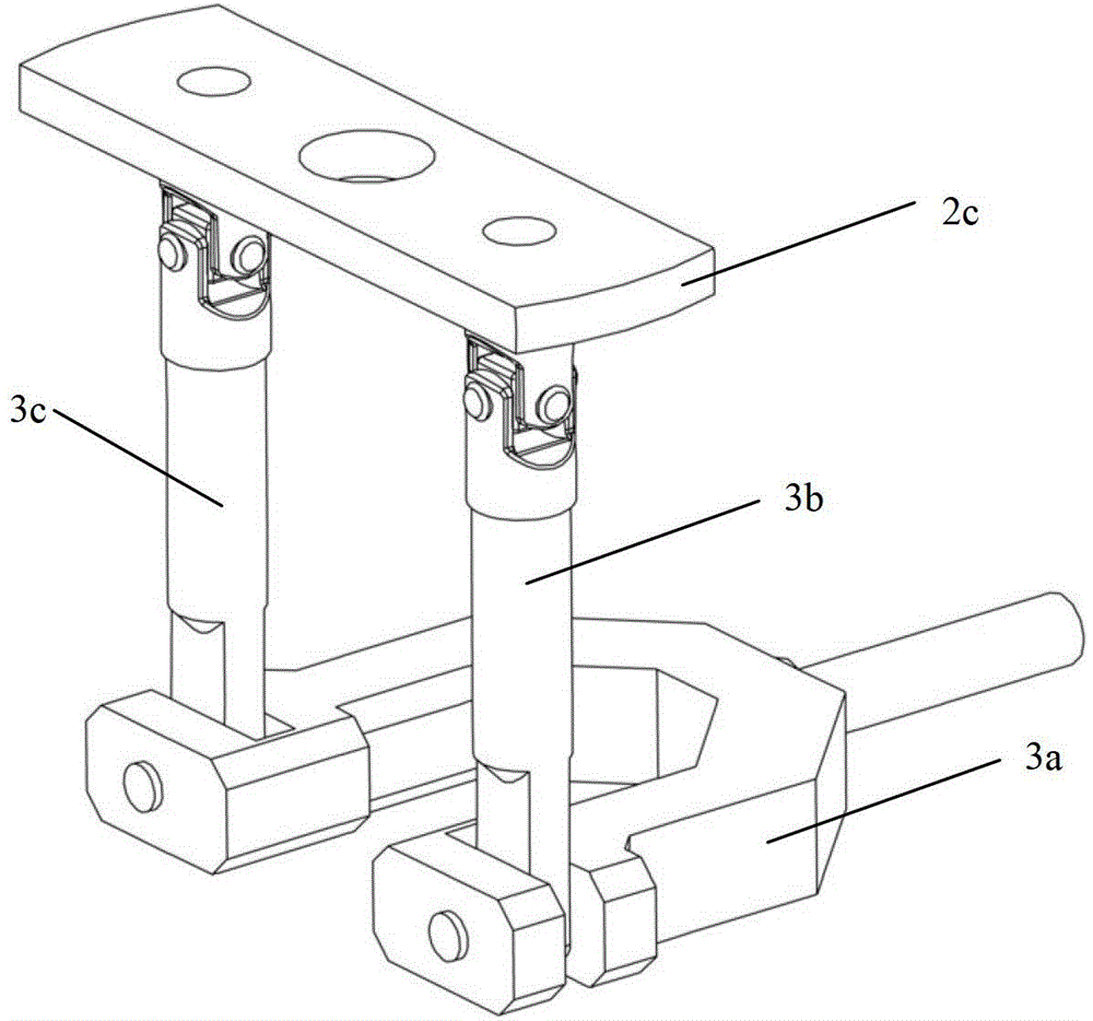 Three-RDOF (rotational degree of freedom) parallel mechanism