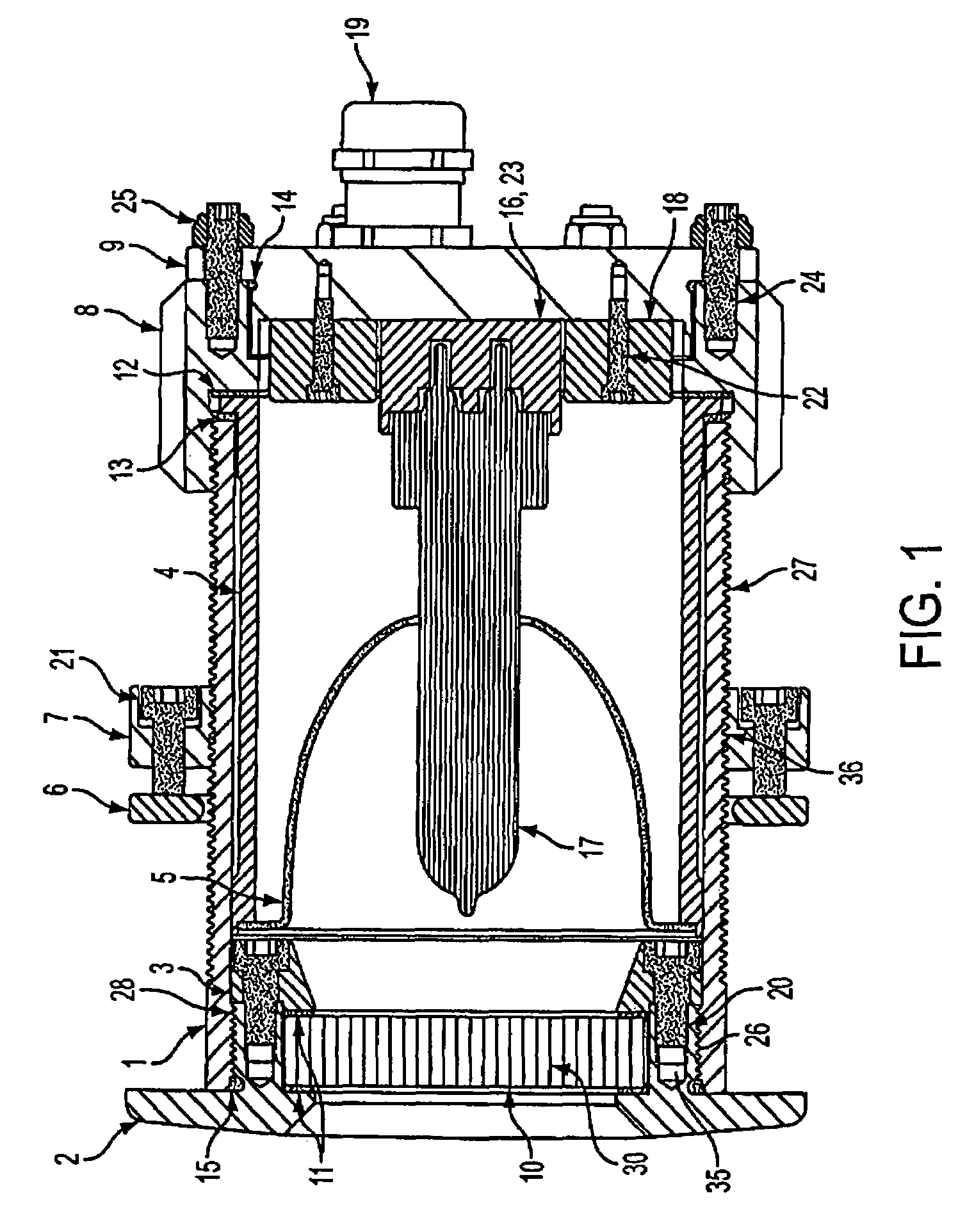 Two piece view port and light housing with integrated ballast and high intensity discharge lamp
