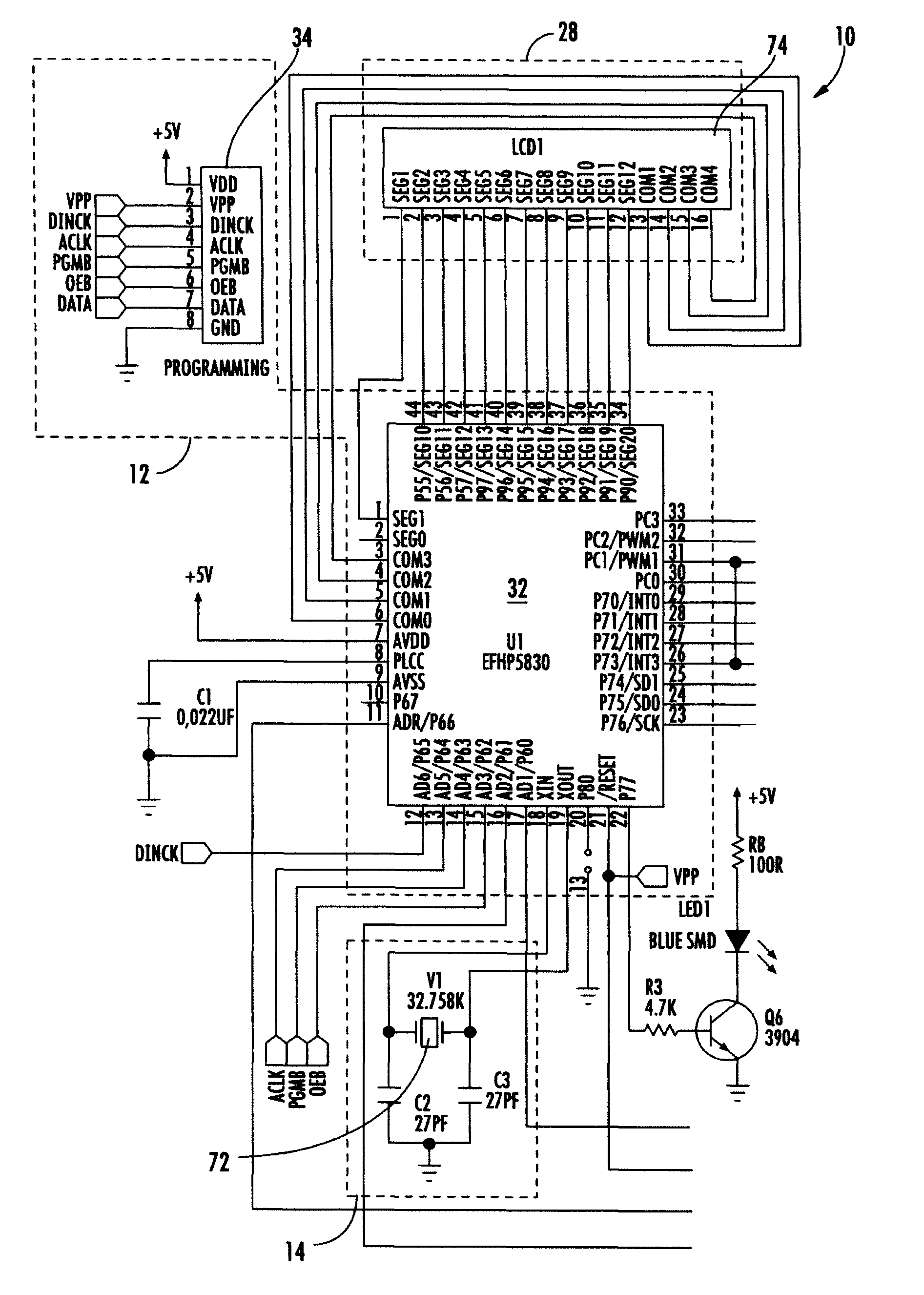 Personal breathalyzer having digital circuitry