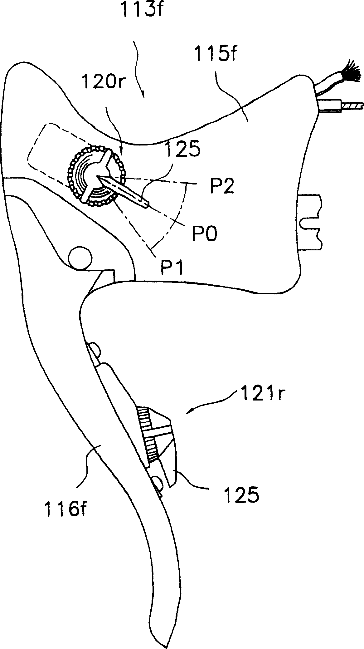 Bicycle derailleur control device and method for controlling a front derailleur