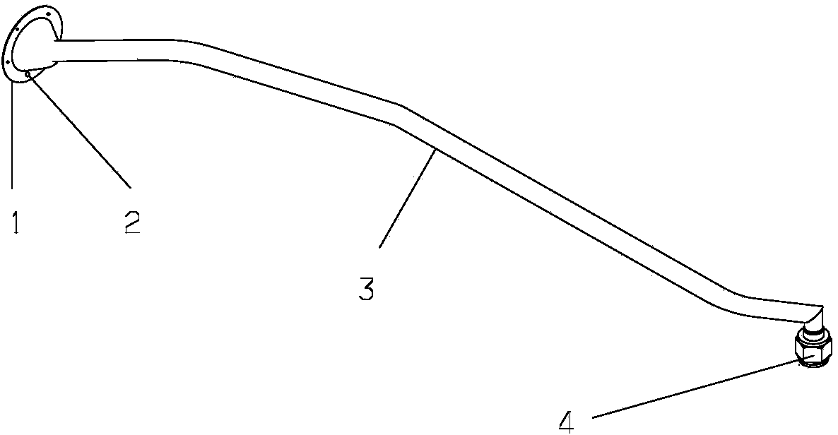 Anti-lightning ventilation pipeline structure of fuel tank of aircraft