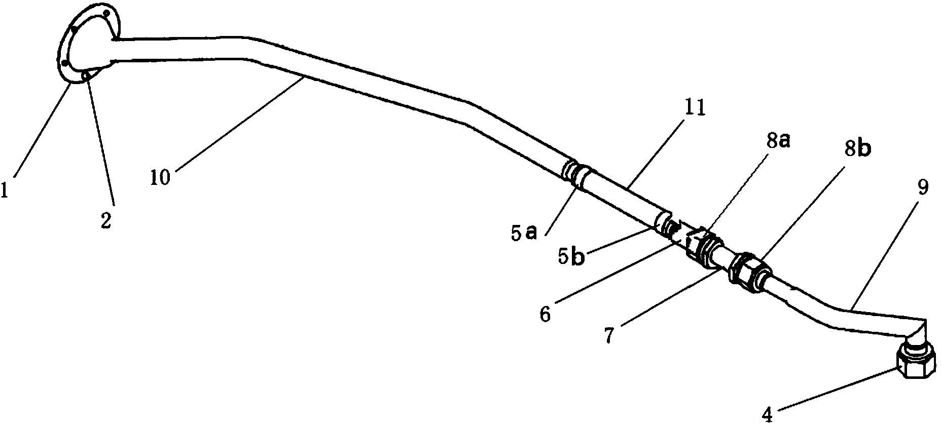 Anti-lightning ventilation pipeline structure of fuel tank of aircraft