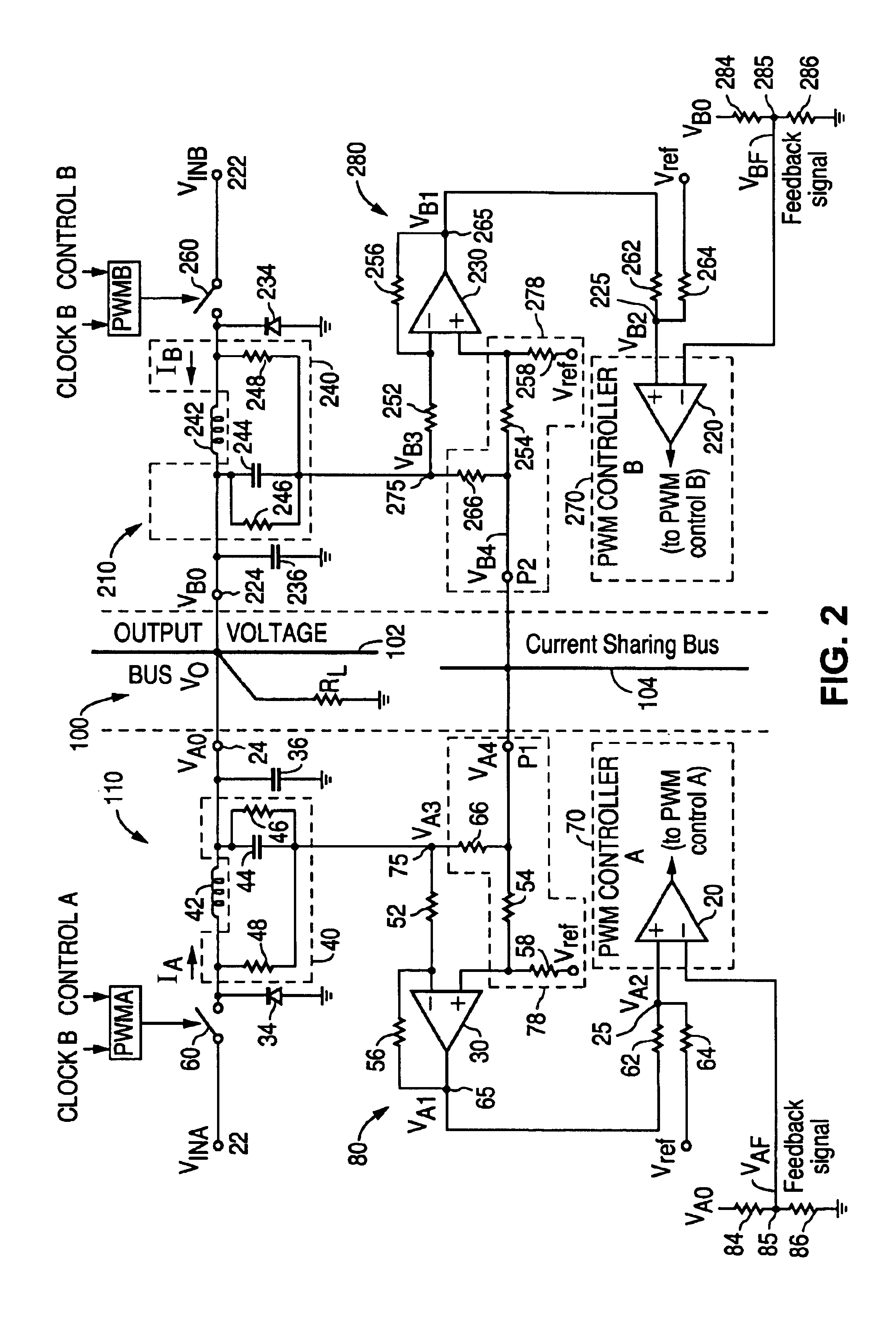 Active current sharing circuit