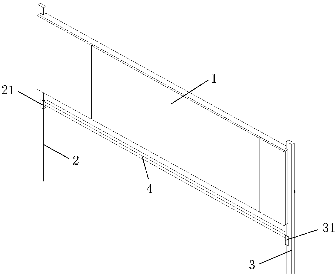 Superterranean wallboard assembly and mounting method thereof
