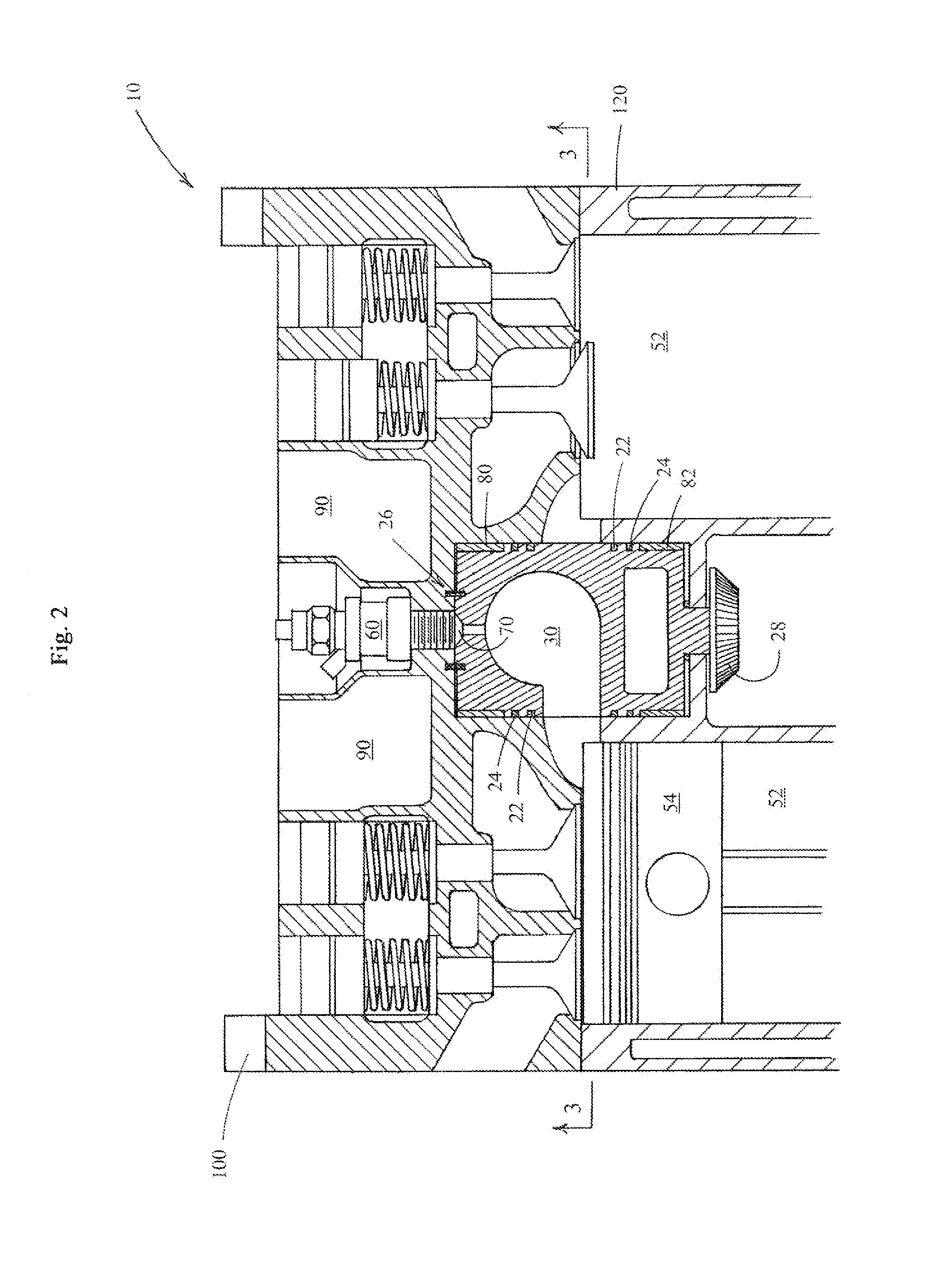 Engine having a rotary combustion chamber