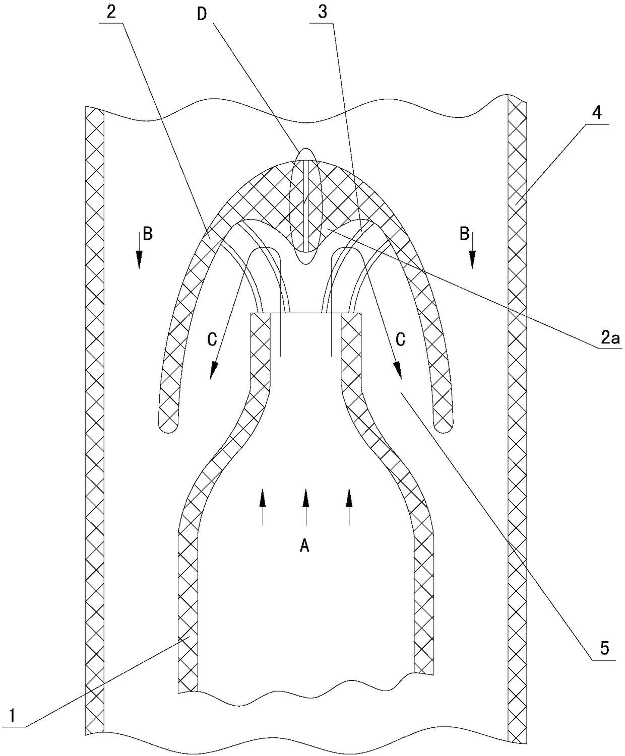 Liquid diverter with reversible flow direction