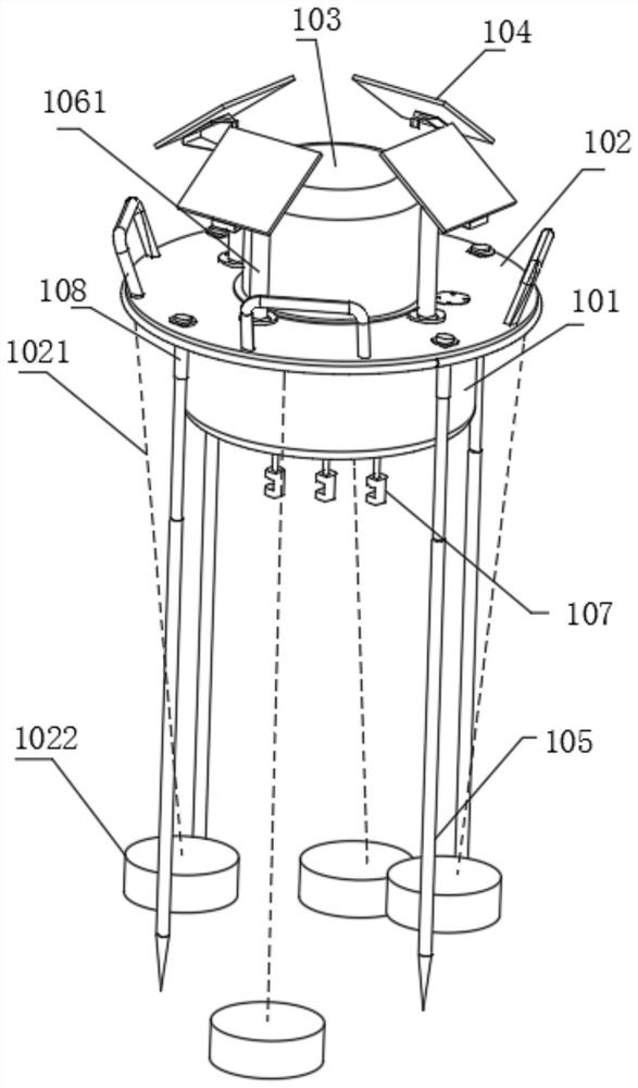 Fixed online multi-parameter water quality detection working platform