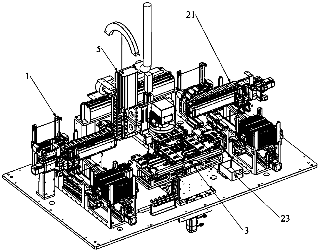 Laser silver removing machine and automatic parallel silver removing method of dielectric filter