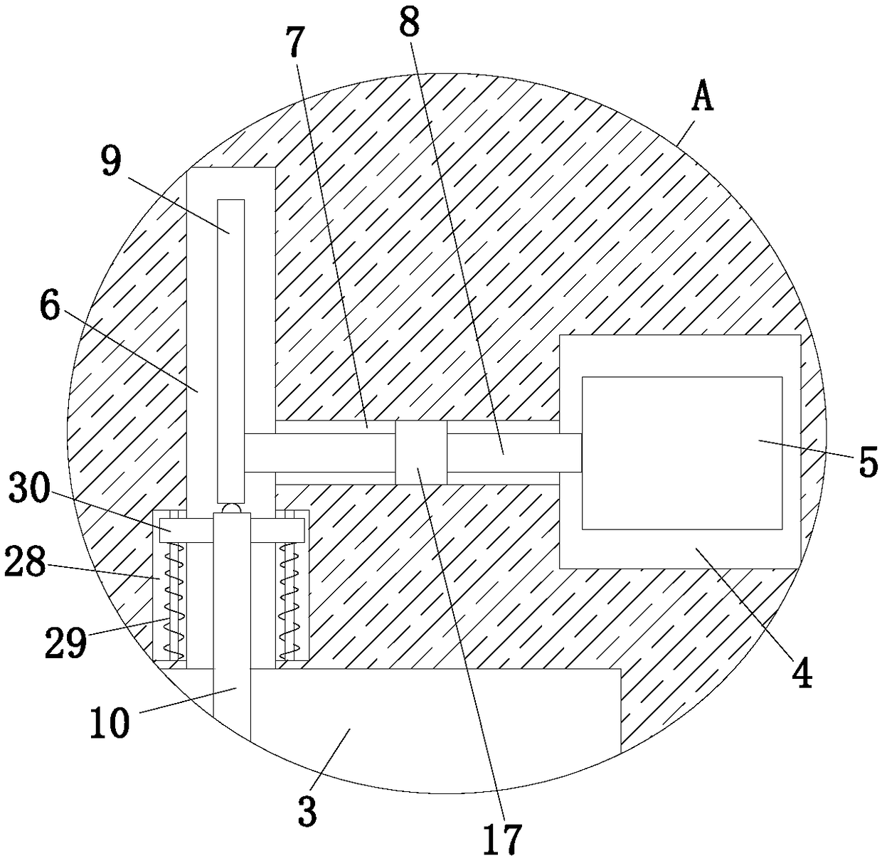 Mechanical pump oil filtering device