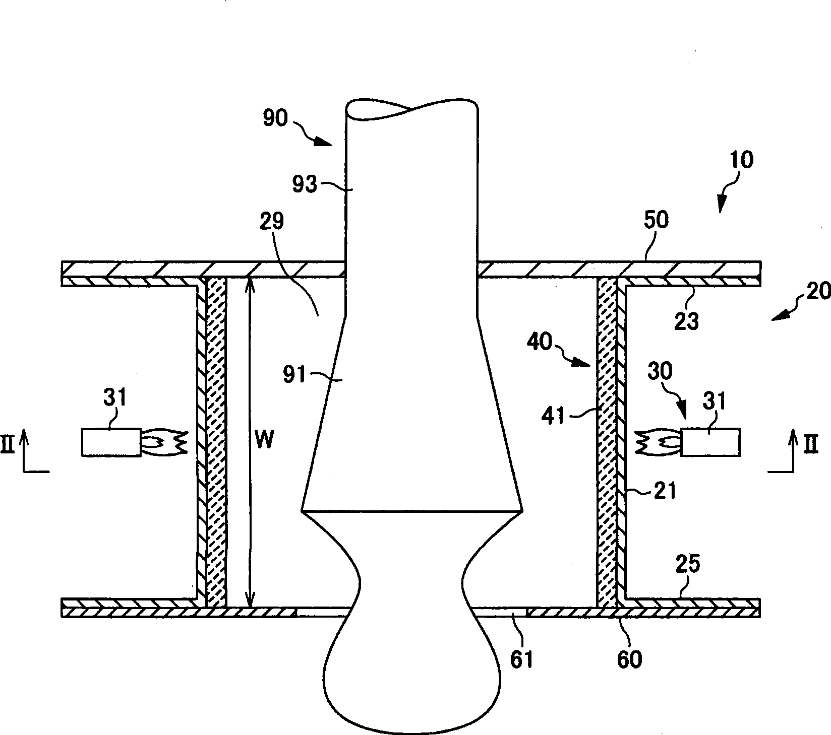 Heating apparatus and glass manufacturing method