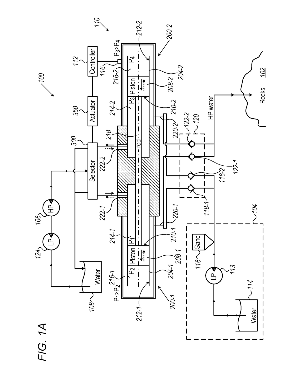 System and method for pumping a particle-laden fluid, such as pressurized fracking fluid