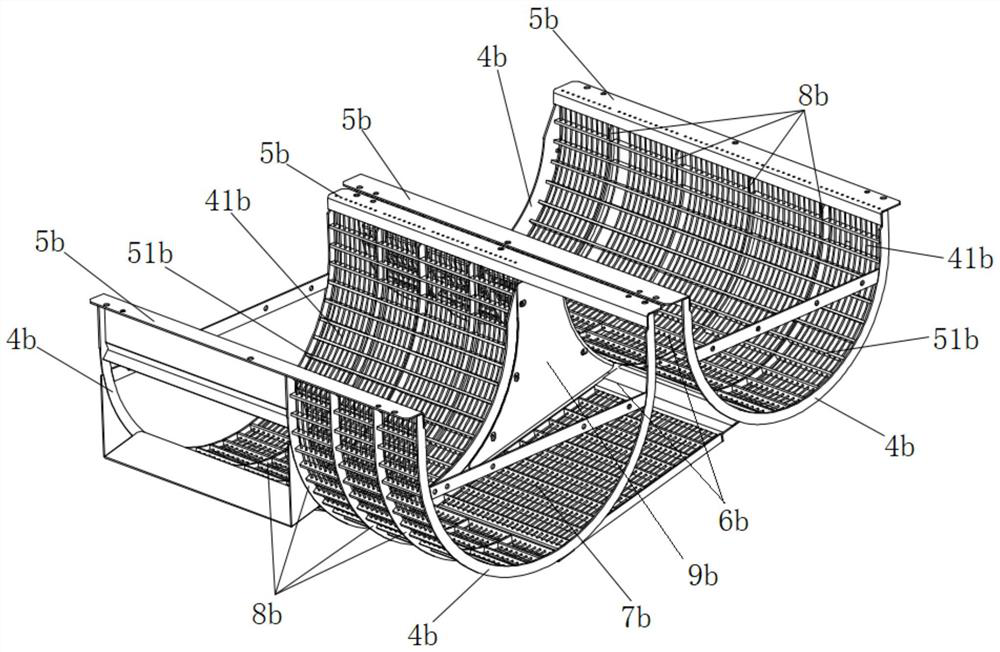 Adjustable concave plate screen structure and combine harvester