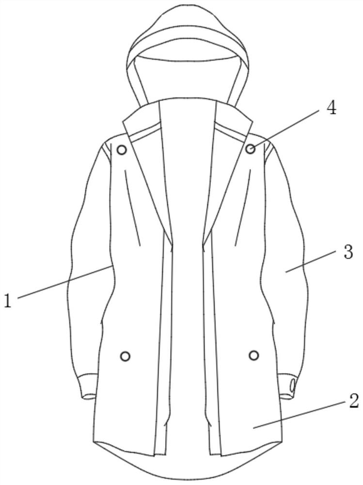 An intelligent monitoring down jacket that can measure temperature