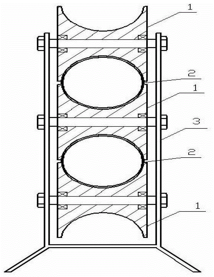 A tubular belt conveyor
