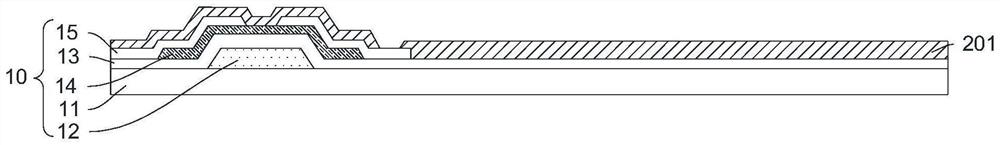 Flat panel detector pixel structure and manufacturing method thereof