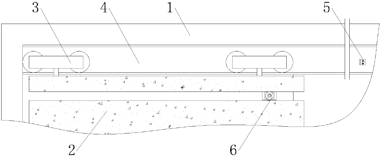 Multi-support type overhead rail sliding door