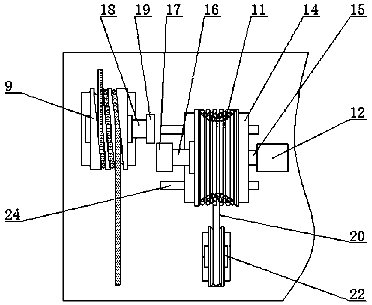 Counterweight elevator with unbalance adjusting device