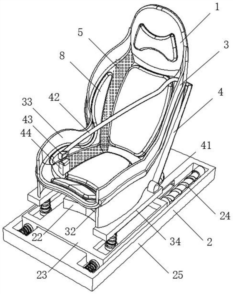 Automobile seat with anti-impact function