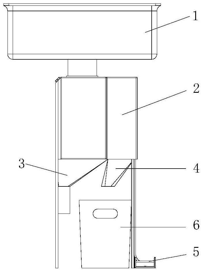 Foot-operated universal kitchen waste collection bin and usage method thereof