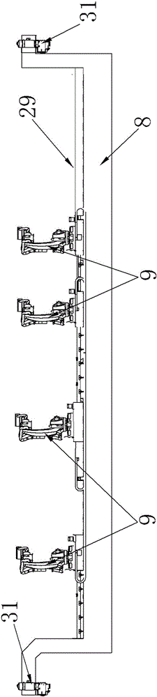 A mobile platform system for automatic production of electrolytic manganese post-processing section