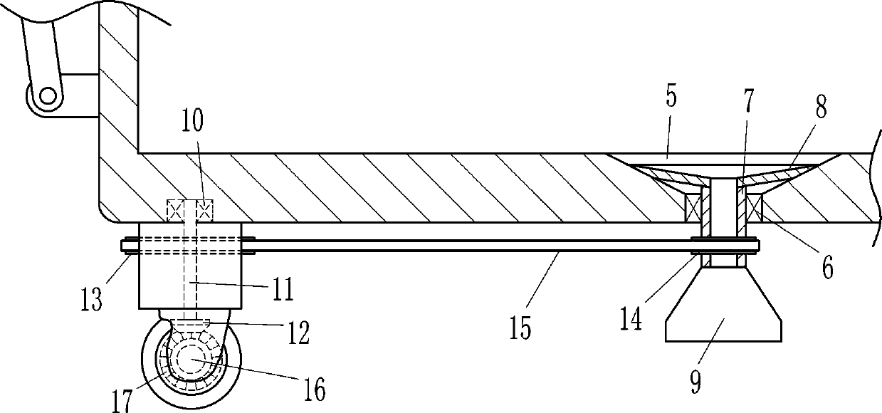 Disinfectant rotary type spraying device for nursing patients in infectious disease department