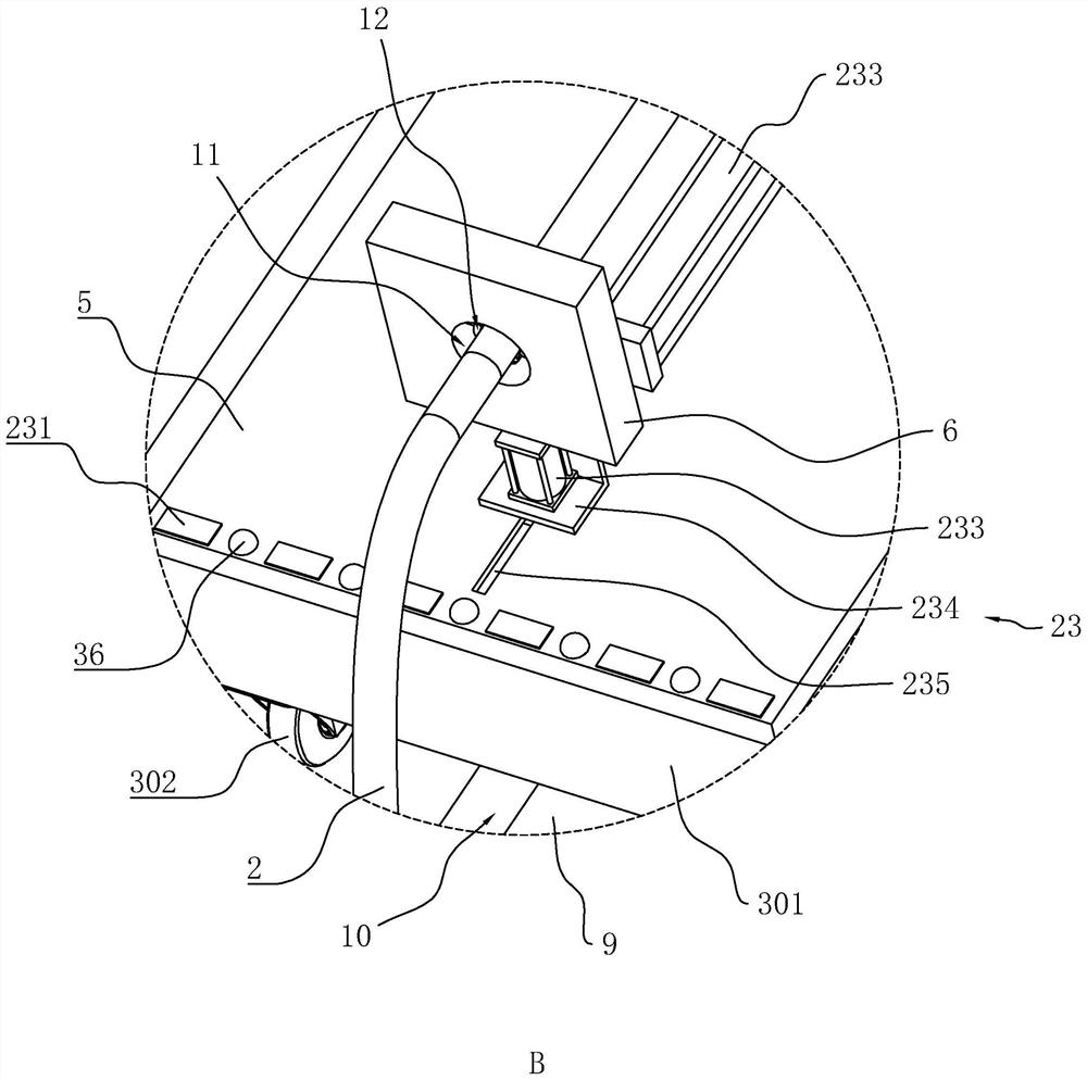 A cable ground laying device