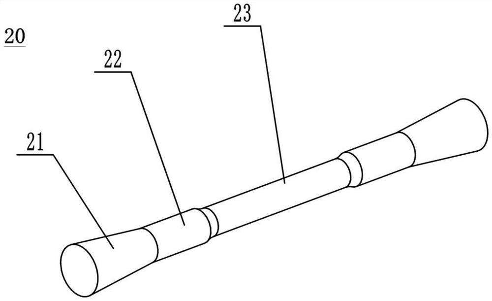 Test sample and tensile fixture for thermal simulation testing machine