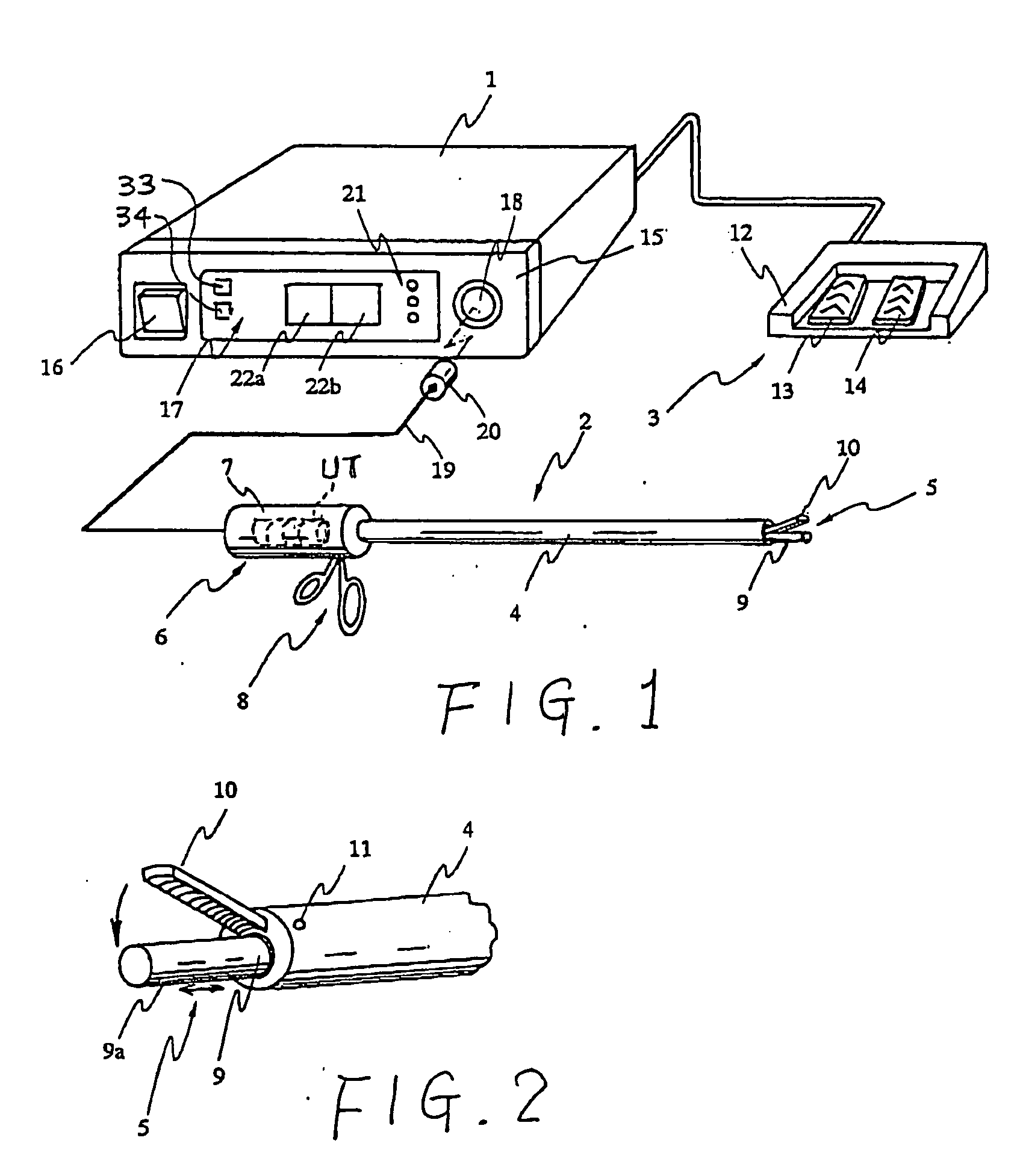 Ultrasonic surgical apparatus with treatment modes selectable