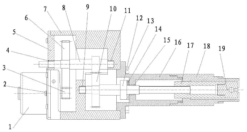 Transmission mechanism of an integrated cable-type electronic parking brake