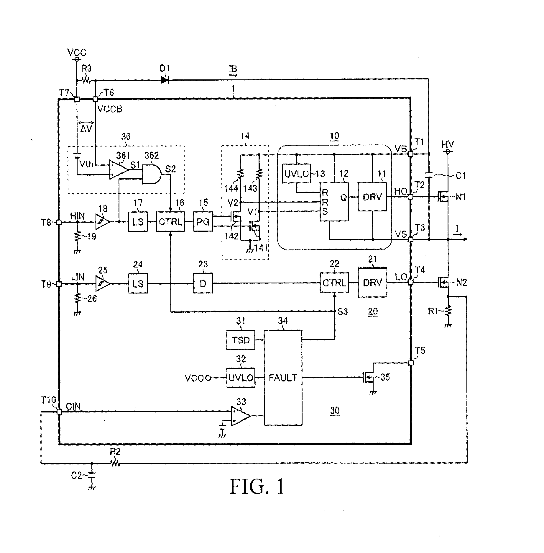 Ground protection circuit and switch driving device using the same