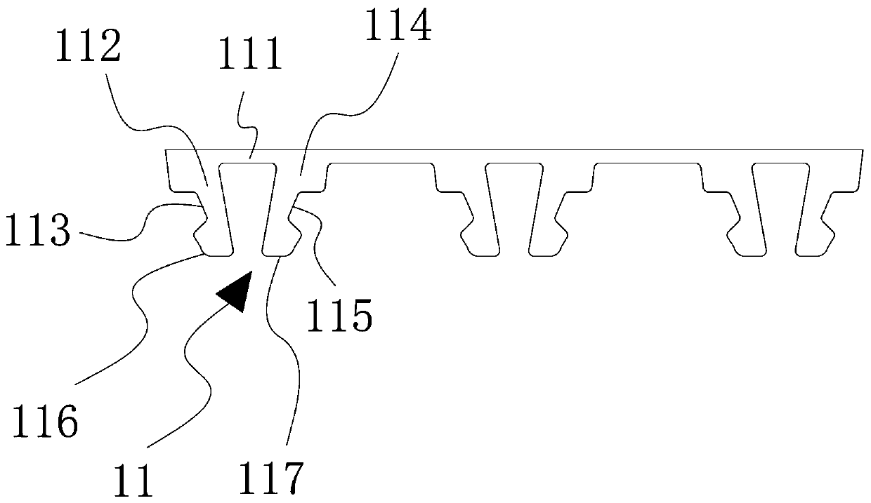 Clamping type ceiling structure and installing method
