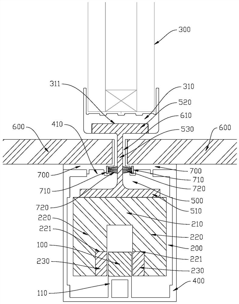 Magnetic suspension sliding door