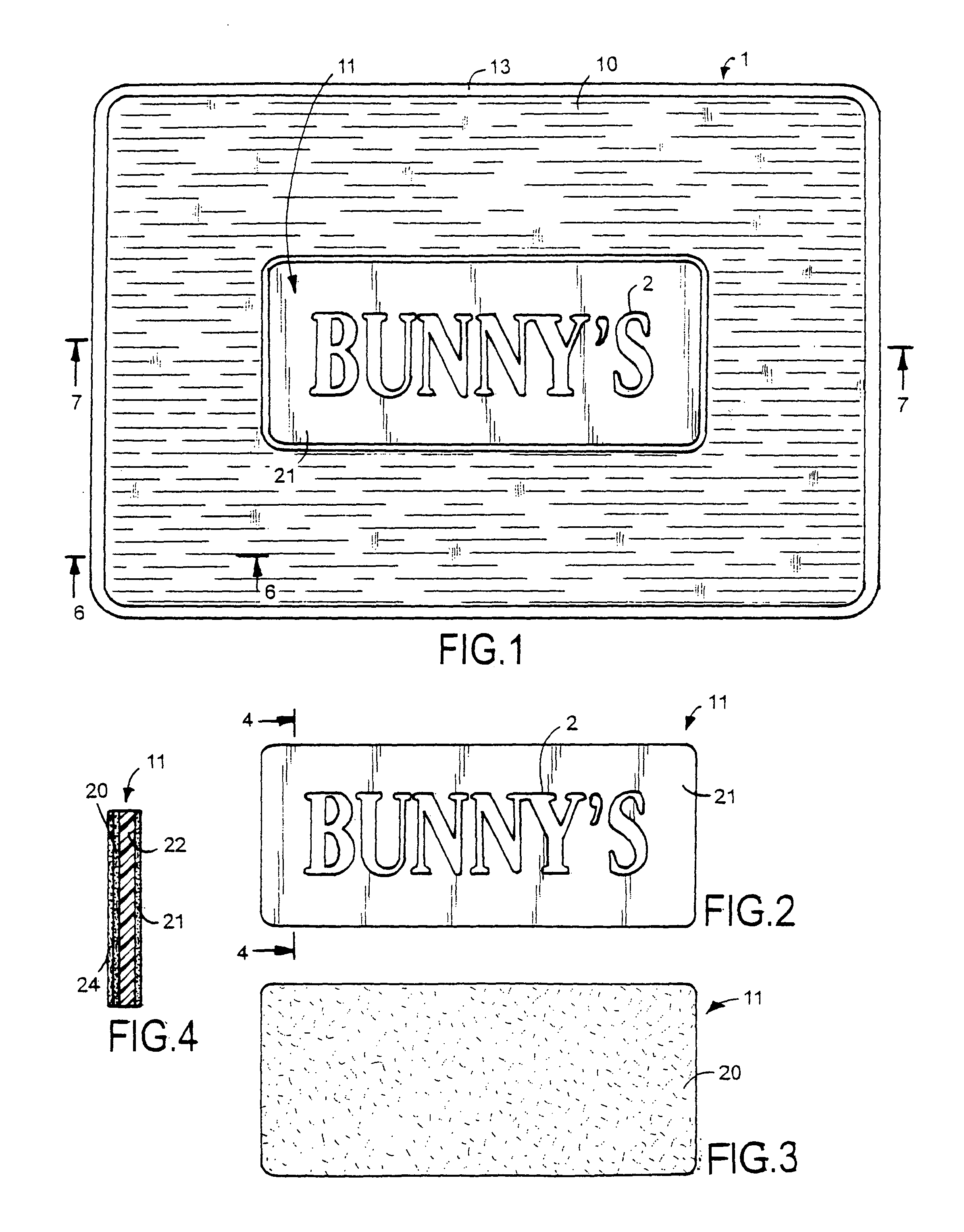 Graphic floor mat and method of making mat