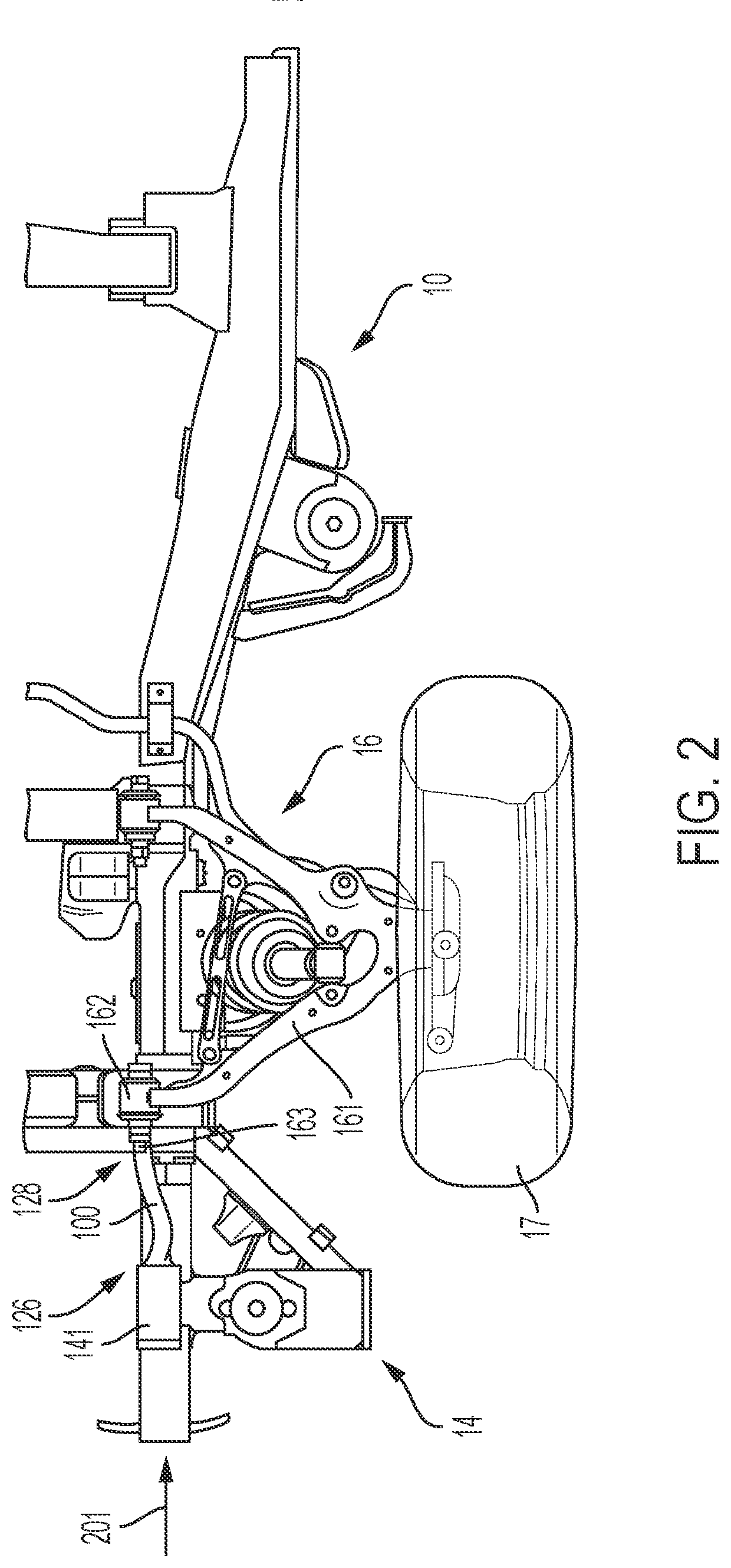 Load member for small overlap frontal impact