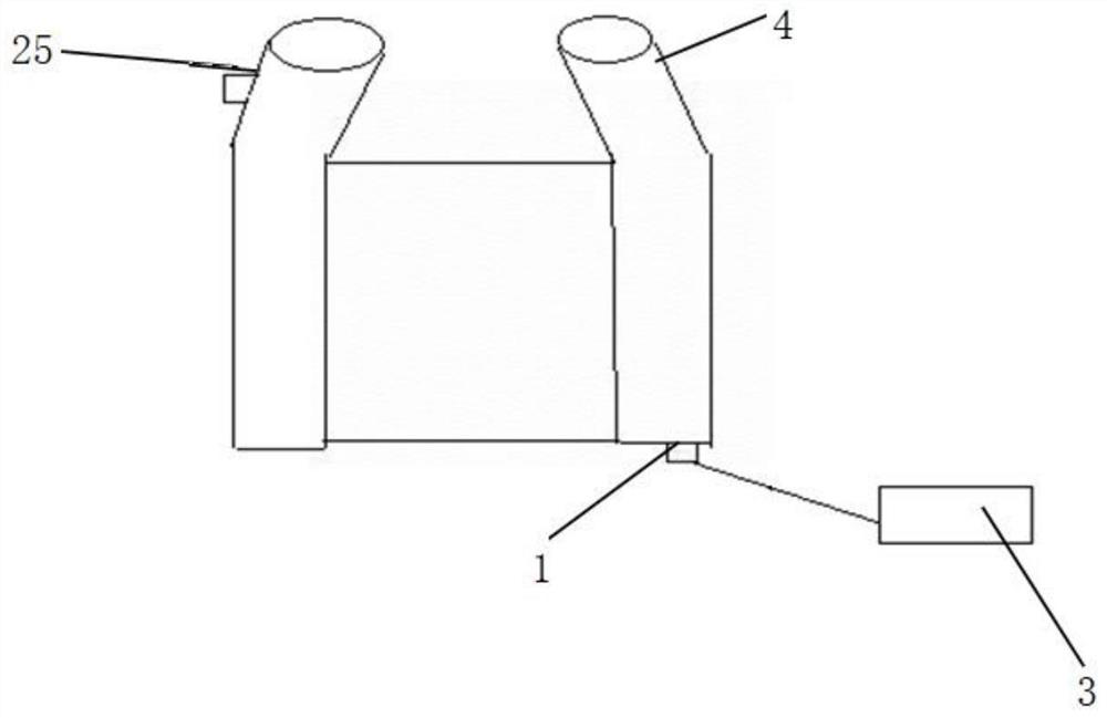 Intercooler drainage system and drainage method