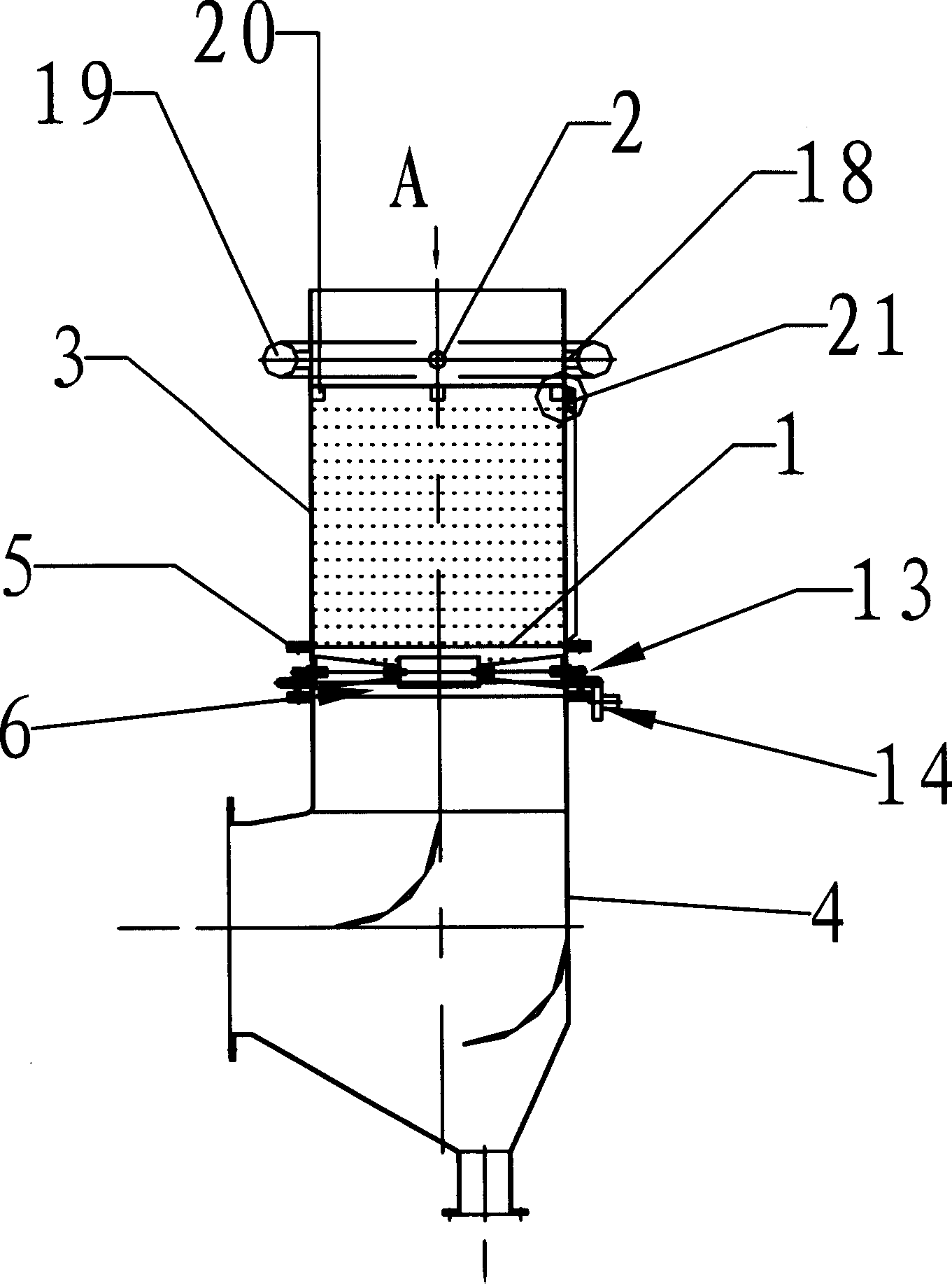 Mixing method for heterogeneous reaction and super strong turbulent mass transfer tower