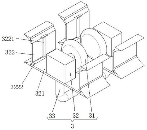 A crane with pulley beam moving equipment