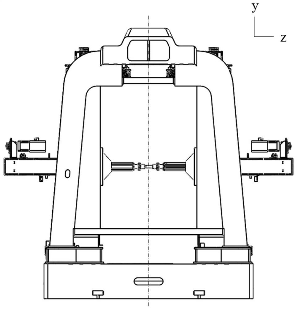 A double-sided incremental forming machine tool with large size and high rigidity