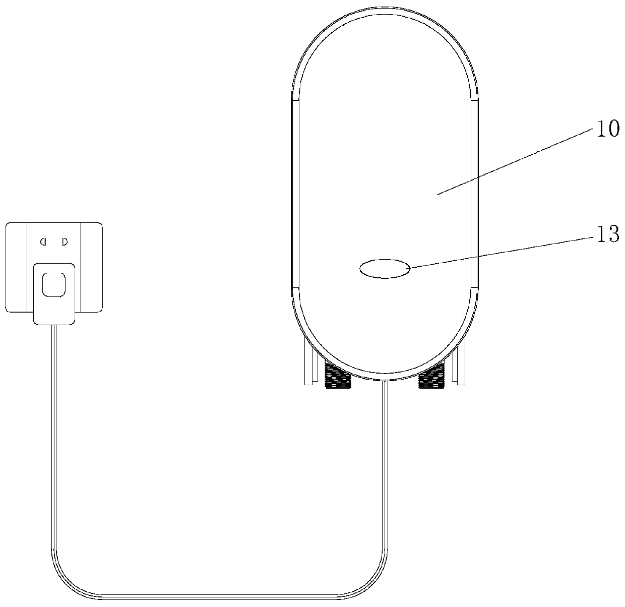 Sterilization and disinfection device, water tank and squatting pan