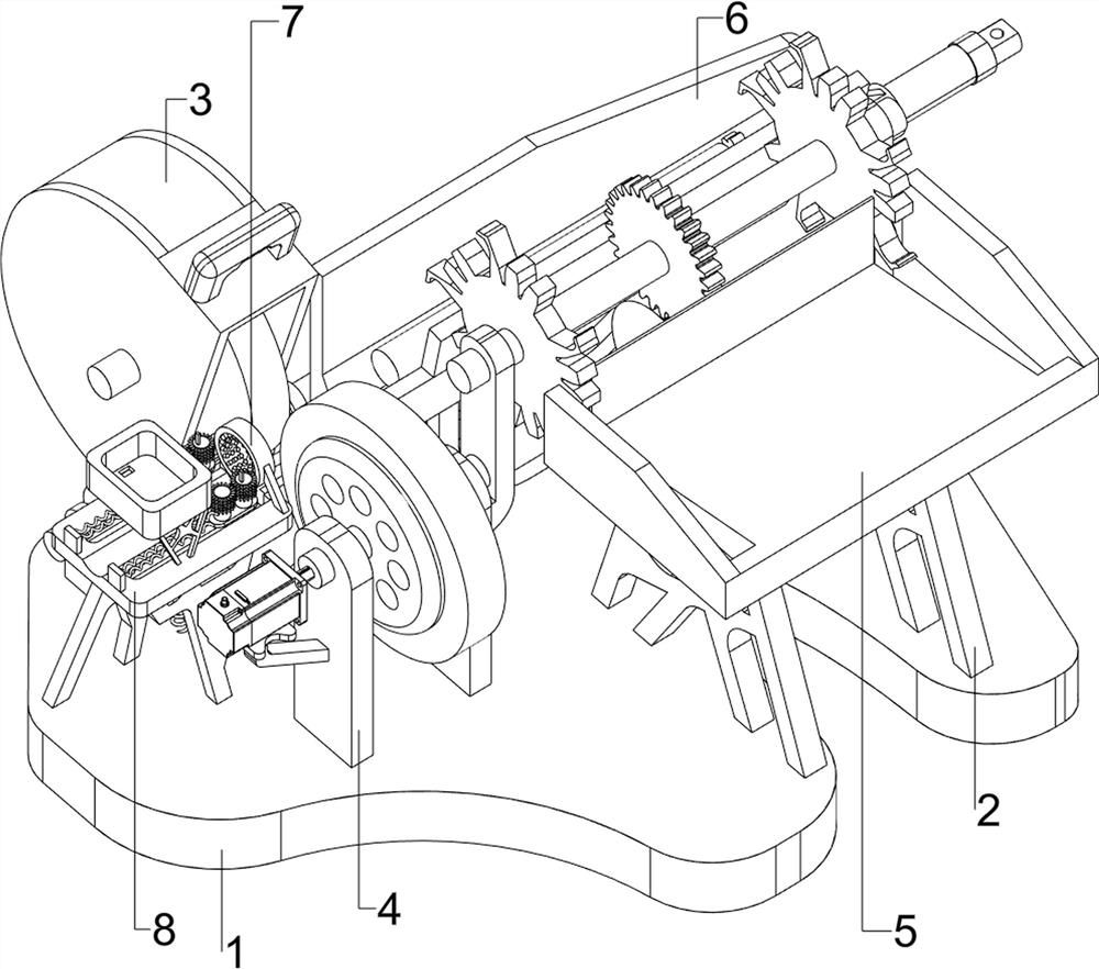 Equipment for grinding round bar wood cores