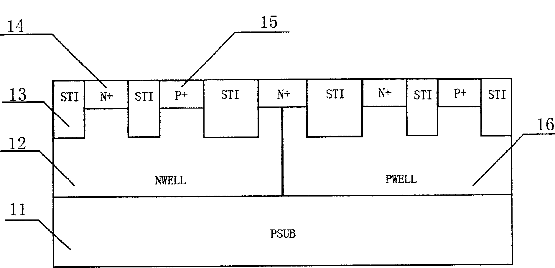 ESD protection circuit for enlarging the valid circulation area of the static current