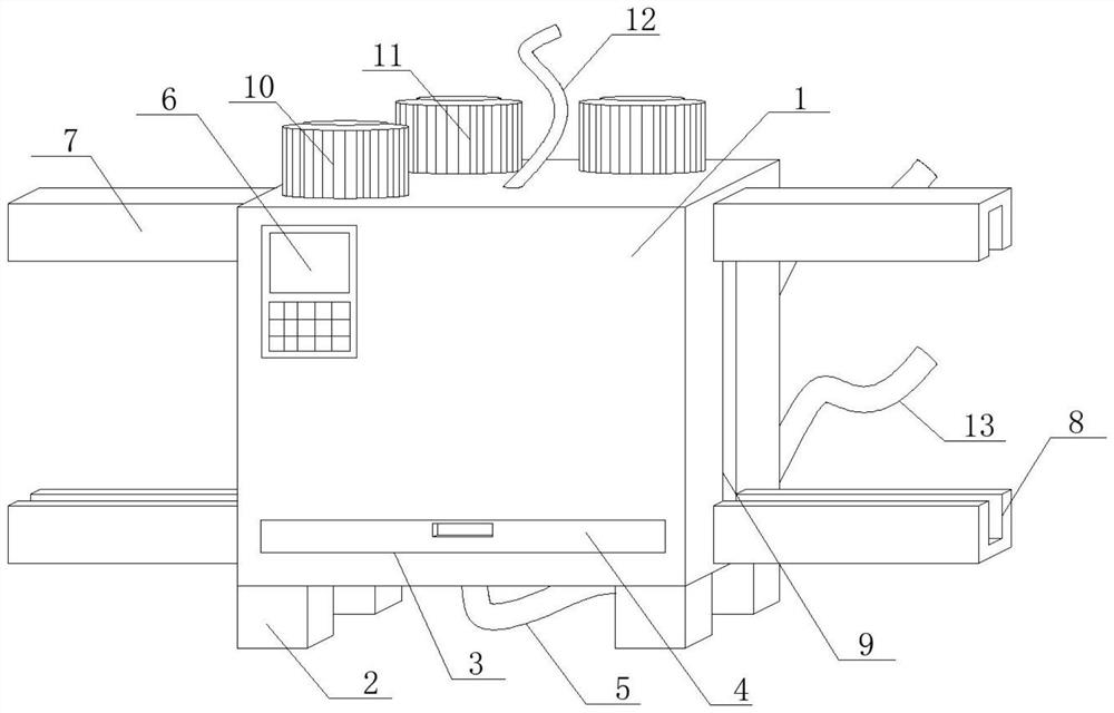 Cleaning device for magnesium alloy material surface treatment