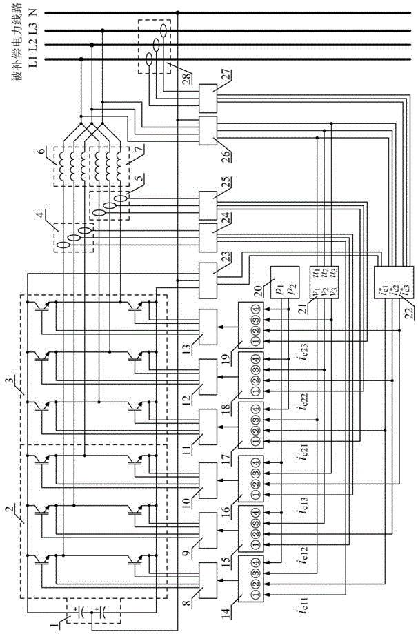 Staggered single-cycle control complementary current generator and control method thereof