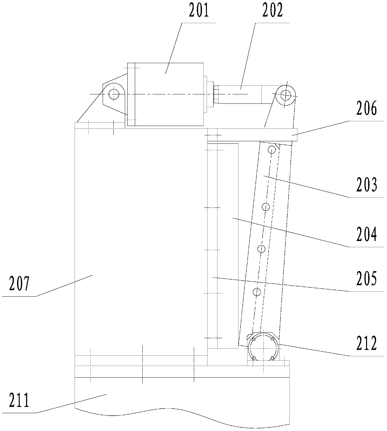 A vertical rolling iron core machine