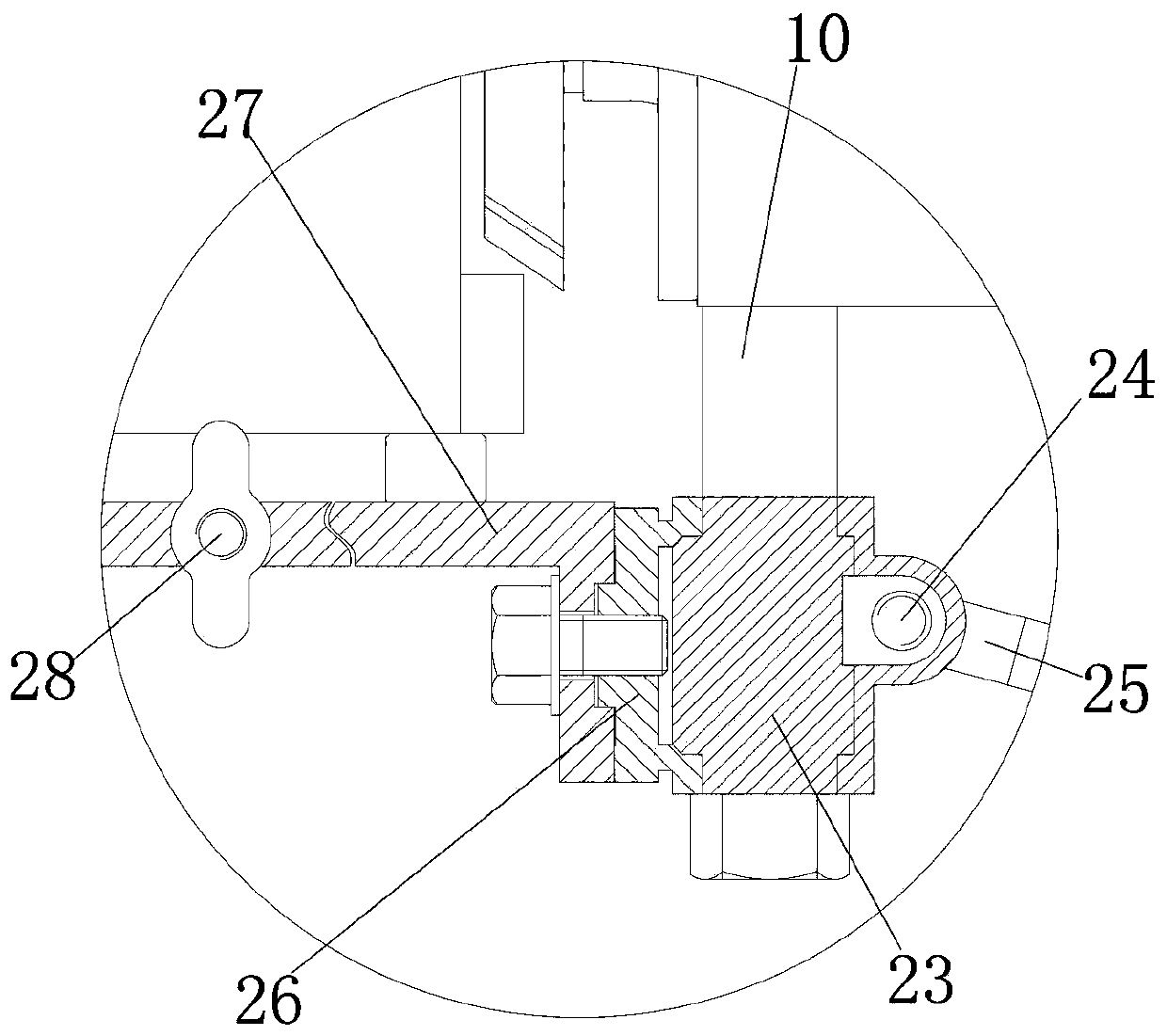 A clip-type fixture for internal medicine detection